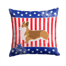 Load image into Gallery viewer, USA Patriotic Corgi Throw Pillow - 14x14 Decorative Pillow – Art for Your Home &amp; Patio BB3320PW1414