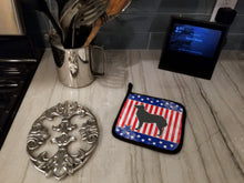 Load image into Gallery viewer, USA Patriotic Croatian Sheepdog Pot Holders - Set of 2 - Heat-Resistant Kitchen Essentials BB3321PTHD