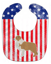 Load image into Gallery viewer, USA Patriotic Red Border Collie Baby Bib BB3322BIB