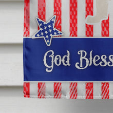 Load image into Gallery viewer, USA Patriotic Red Border Collie Flag Canvas House Size BB3322CHF