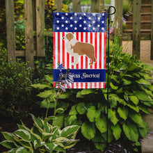 Load image into Gallery viewer, USA Patriotic Red Border Collie Garden Flag - Outdoor Decorative Yard Flag BB3322GF