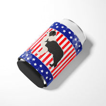 Load image into Gallery viewer, USA Patriotic Black Border Collie Can or Bottle Hugger BB3323CC