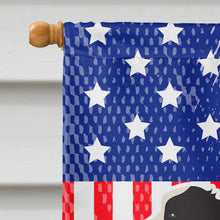 Load image into Gallery viewer, USA Patriotic Black Border Collie Flag Canvas House Size BB3323CHF
