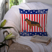 Load image into Gallery viewer, USA Patriotic German Shepherd Throw Pillow - 14x14 Decorative Pillow – Art for Your Home &amp; Patio BB3324PW1414