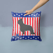 Load image into Gallery viewer, USA Patriotic Briard Throw Pillow - 14x14 Decorative Pillow – Art for Your Home &amp; Patio BB3326PW1414
