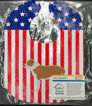 Load image into Gallery viewer, USA Patriotic Central Asian Shepherd Dog Baby Bib BB3328BIB
