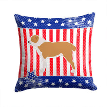 Load image into Gallery viewer, USA Patriotic Central Asian Shepherd Dog Throw Pillow - 14x14 Decorative Pillow – Art for Your Home &amp; Patio BB3328PW1414