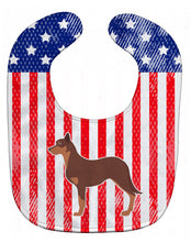 Load image into Gallery viewer, USA Patriotic Australian Kelpie Dog Baby Bib BB3329BIB