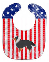 Load image into Gallery viewer, USA Patriotic Sheltie/Shetland Sheepdog Baby Bib BB3330BIB