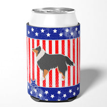 Load image into Gallery viewer, USA Patriotic Sheltie/Shetland Sheepdog Can or Bottle Hugger BB3330CC