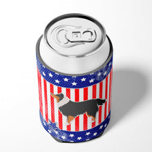 Load image into Gallery viewer, USA Patriotic Sheltie/Shetland Sheepdog Can or Bottle Hugger BB3330CC