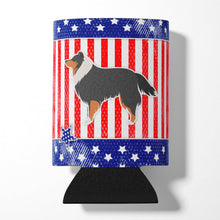Load image into Gallery viewer, USA Patriotic Sheltie/Shetland Sheepdog Can or Bottle Hugger BB3330CC