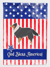 Load image into Gallery viewer, USA Patriotic Sheltie/Shetland Sheepdog Flag Canvas House Size BB3330CHF