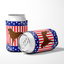 Load image into Gallery viewer, USA Patriotic Portuguese Sheepdog Dog Can or Bottle Hugger BB3331CC