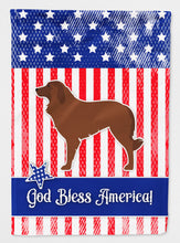 Load image into Gallery viewer, USA Patriotic Portuguese Sheepdog Dog Flag Canvas House Size BB3331CHF