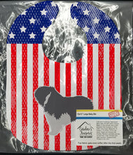 Load image into Gallery viewer, USA Patriotic Polish Lowland Sheepdog Dog Baby Bib BB3332BIB