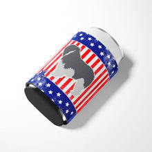 Load image into Gallery viewer, USA Patriotic Polish Lowland Sheepdog Dog Can or Bottle Hugger BB3332CC