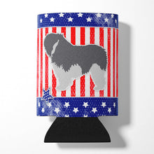 Load image into Gallery viewer, USA Patriotic Polish Lowland Sheepdog Dog Can or Bottle Hugger BB3332CC