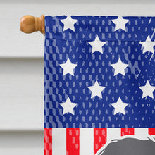 Load image into Gallery viewer, USA Patriotic Polish Lowland Sheepdog Dog Flag Canvas House Size BB3332CHF