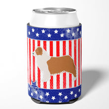 Load image into Gallery viewer, USA Patriotic Australian Shepherd Dog Can or Bottle Hugger BB3333CC