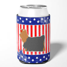 Load image into Gallery viewer, USA Patriotic Yorkshire Terrier Yorkie Can or Bottle Hugger BB3334CC
