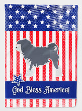 Load image into Gallery viewer, USA Patriotic Lowchen Flag Canvas House Size BB3335CHF