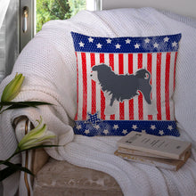 Load image into Gallery viewer, USA Patriotic Lowchen Throw Pillow - 14x14 Decorative Pillow – Art for Your Home &amp; Patio BB3335PW1414