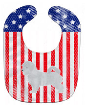 Load image into Gallery viewer, USA Patriotic Maltese Baby Bib BB3336BIB