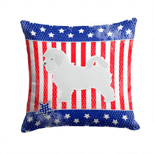Load image into Gallery viewer, USA Patriotic Maltese Throw Pillow - 14x14 Decorative Pillow – Art for Your Home &amp; Patio BB3336PW1414