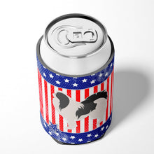 Load image into Gallery viewer, USA Patriotic Japanese Chin Can or Bottle Hugger BB3337CC