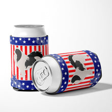 Load image into Gallery viewer, USA Patriotic Japanese Chin Can or Bottle Hugger BB3337CC