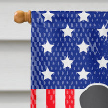 Load image into Gallery viewer, USA Patriotic Poodle Flag Canvas House Size BB3339CHF