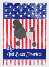 Load image into Gallery viewer, USA Patriotic Poodle Flag Canvas House Size BB3339CHF