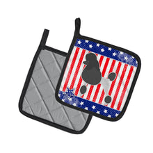 Load image into Gallery viewer, USA Patriotic Poodle Pot Holders - Set of 2 - Heat-Resistant Kitchen Essentials BB3339PTHD