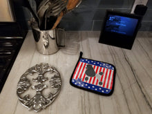 Load image into Gallery viewer, USA Patriotic Poodle Pot Holders - Set of 2 - Heat-Resistant Kitchen Essentials BB3339PTHD