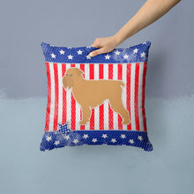 Load image into Gallery viewer, USA Patriotic Brussels Griffon Throw Pillow - 14x14 Decorative Pillow – Art for Your Home &amp; Patio BB3340PW1414