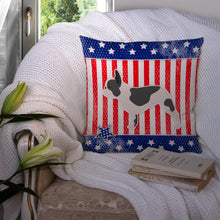 Load image into Gallery viewer, USA Patriotic French Bulldog Throw Pillow - 14x14 Decorative Pillow – Art for Your Home &amp; Patio BB3341PW1414