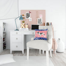 Load image into Gallery viewer, USA Patriotic French Bulldog Throw Pillow - 14x14 Decorative Pillow – Art for Your Home &amp; Patio BB3341PW1414