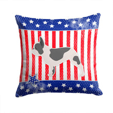 Load image into Gallery viewer, USA Patriotic French Bulldog Throw Pillow - 14x14 Decorative Pillow – Art for Your Home &amp; Patio BB3341PW1414