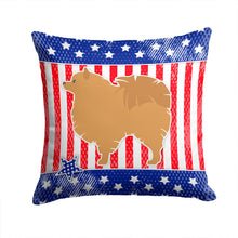 Load image into Gallery viewer, USA Patriotic Pomeranian Throw Pillow - 14x14 Decorative Pillow – Art for Your Home &amp; Patio BB3342PW1414