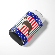 Load image into Gallery viewer, USA Patriotic Boston Terrier Can or Bottle Hugger BB3344CC