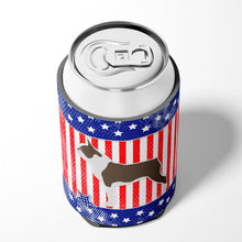 Load image into Gallery viewer, USA Patriotic Boston Terrier Can or Bottle Hugger BB3344CC