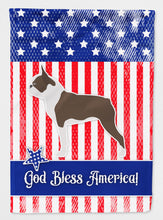 Load image into Gallery viewer, USA Patriotic Boston Terrier Flag Canvas House Size BB3344CHF