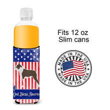 Load image into Gallery viewer, USA Patriotic Boston Terrier   Hugger for slim cans BB3344MUK
