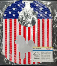Load image into Gallery viewer, USA Patriotic Bichon Frise Baby Bib BB3345BIB