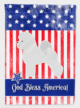 Load image into Gallery viewer, USA Patriotic Bichon Frise Flag Canvas House Size BB3345CHF