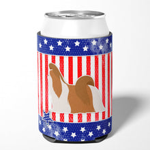 Load image into Gallery viewer, USA Patriotic Shih Tzu Can or Bottle Hugger BB3346CC
