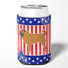 Load image into Gallery viewer, USA Patriotic Pug Can or Bottle Hugger BB3347CC