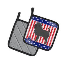 Load image into Gallery viewer, USA Patriotic Affenpinscher Pot Holders - Set of 2 - Heat-Resistant Kitchen Essentials BB3348PTHD