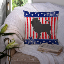 Load image into Gallery viewer, USA Patriotic Affenpinscher Throw Pillow - 14x14 Decorative Pillow – Art for Your Home &amp; Patio BB3348PW1414